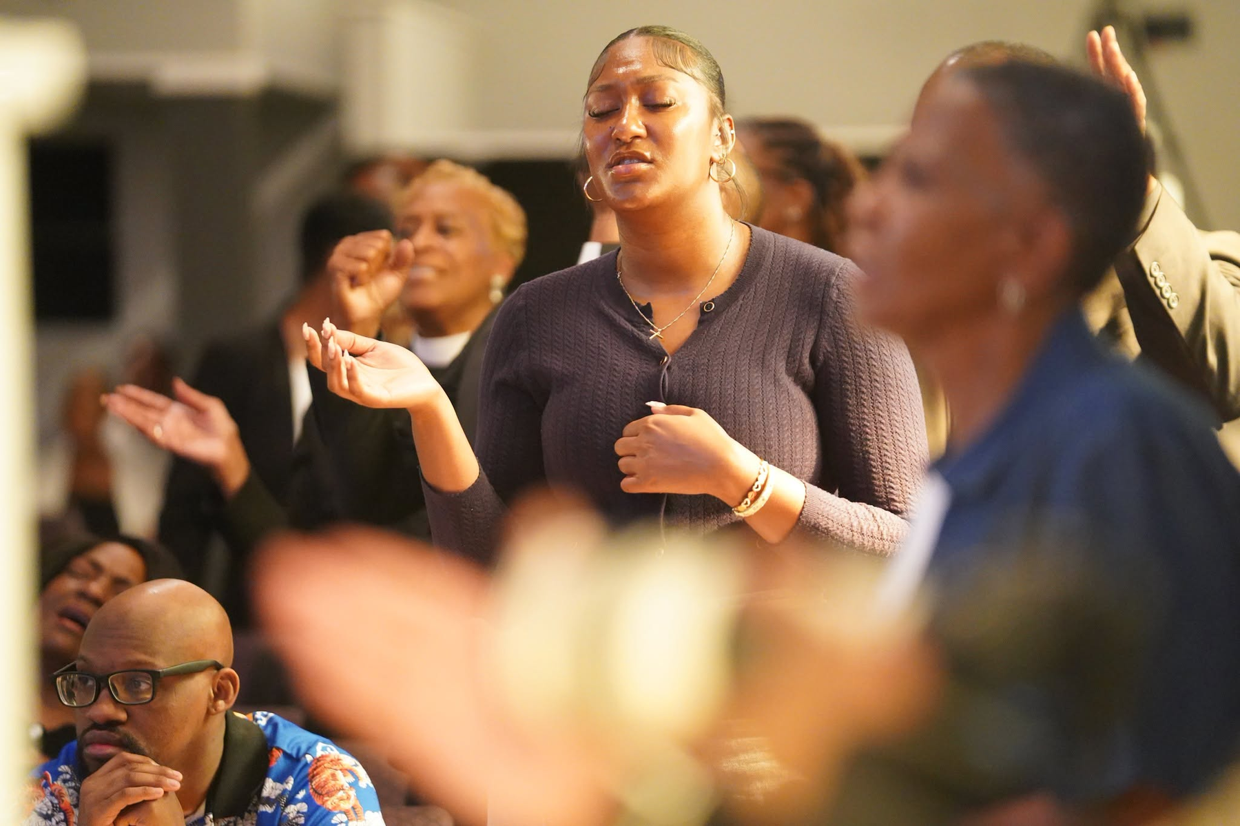 Prayer at New Hope Cathedral