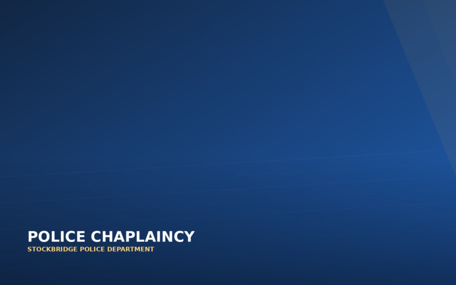 Stockbridge Police Chaplaincy