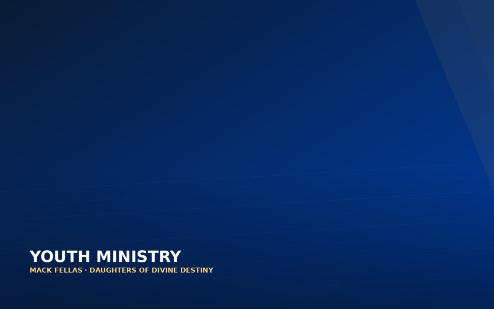 Youth Ministry